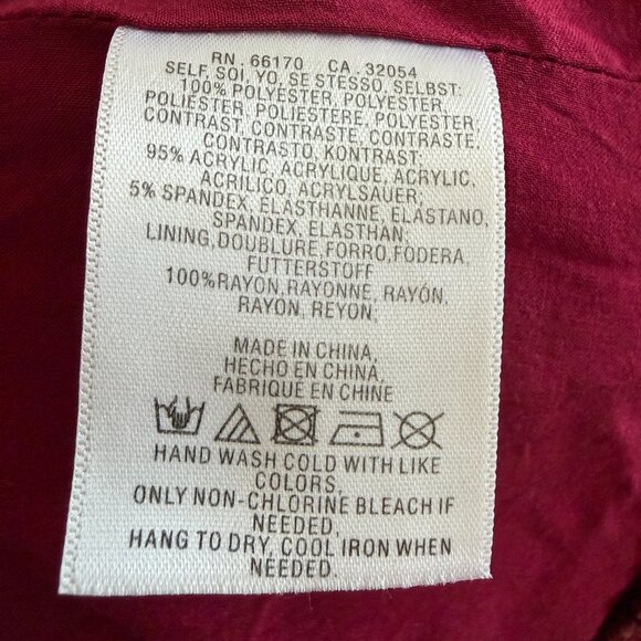 DANIEL RAINN Anthropologie Burgundy Lace Short Sleeve Sweater Small - Picture 12 of 12